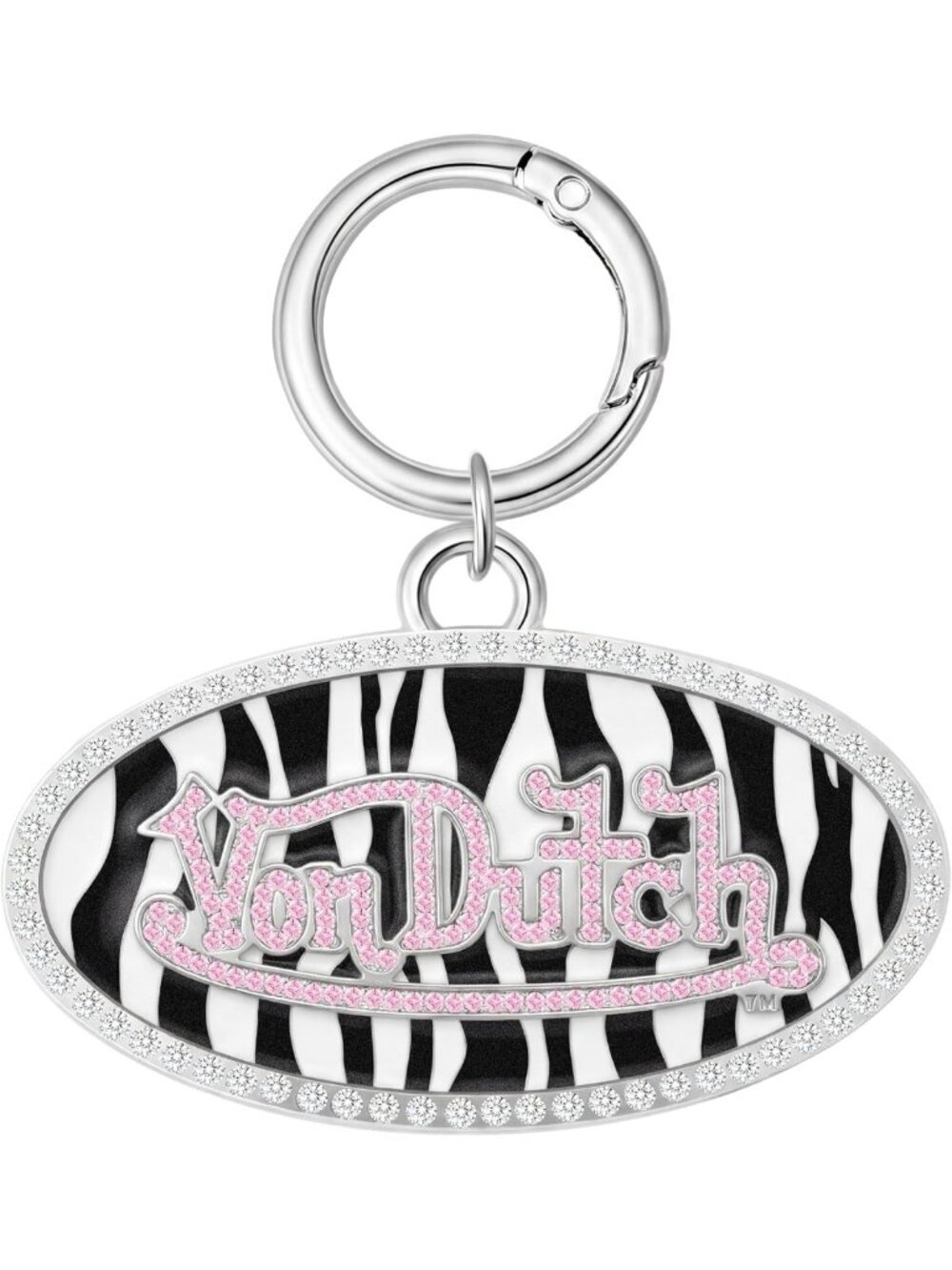 Colorful Rhinestone Bag Charm Keychain - Stylish Accessory for Bags & Keys